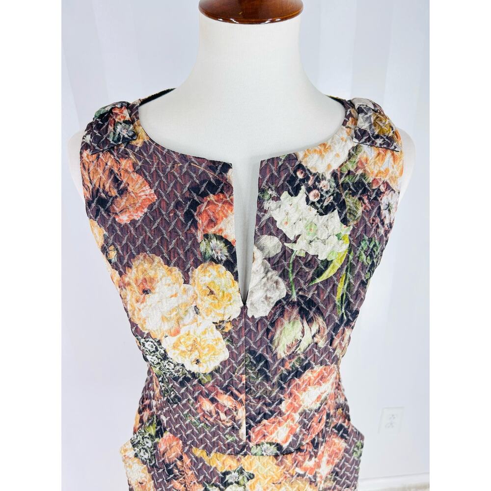 ANTHROPOLOGIE TABITHA Women’s Floral Print Sleeveless Sheath Dress Sz 6 - Picture 5 of 11